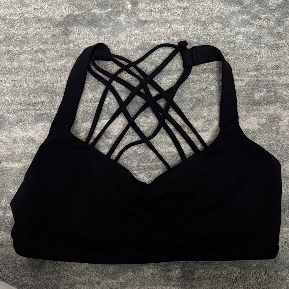 Lululemon Athletica Black Strappy Bra